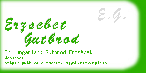 erzsebet gutbrod business card